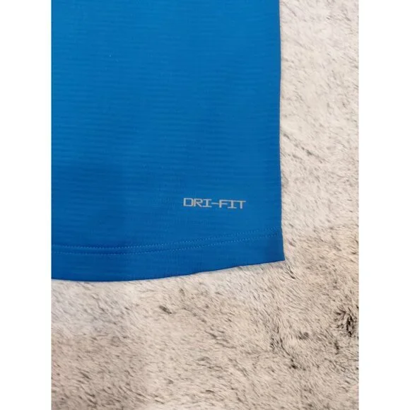 Nike Dri Fit Tribe Football Long Sleeve Jersey Pullover 2XL Blue Performance - Picture 10 of 12